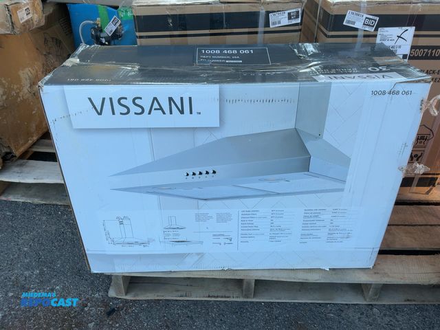 Lot 2-96741 - Vissani Siena 30” Stainless Steel Wall Mount Range Hood.