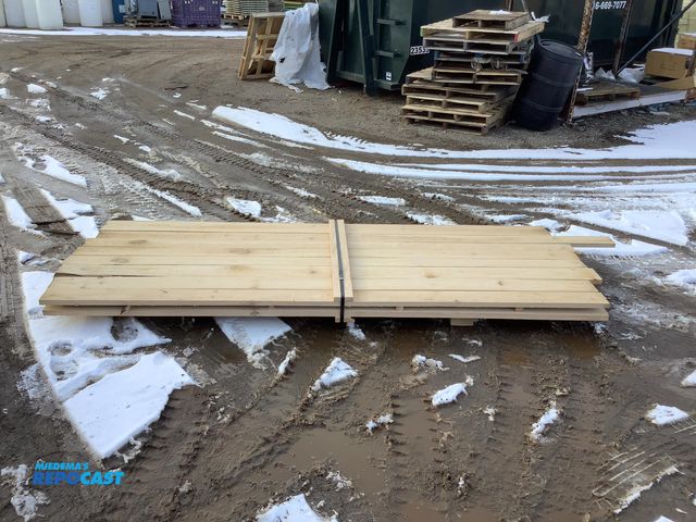 Lot 2-19677 - 26011 4/4 red cak 2 layers 45 inches wide 9 feet long