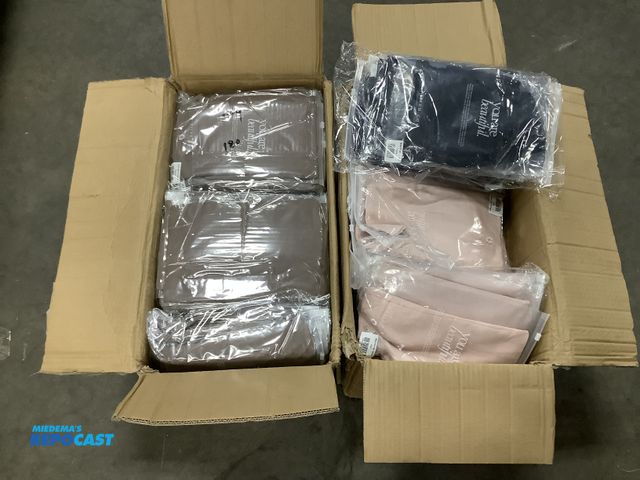 Lot 2-18637 - 2 boxes in 1 lot of modal hijabs brand new case packs - 1 box colors are sepia rose and black, a box...