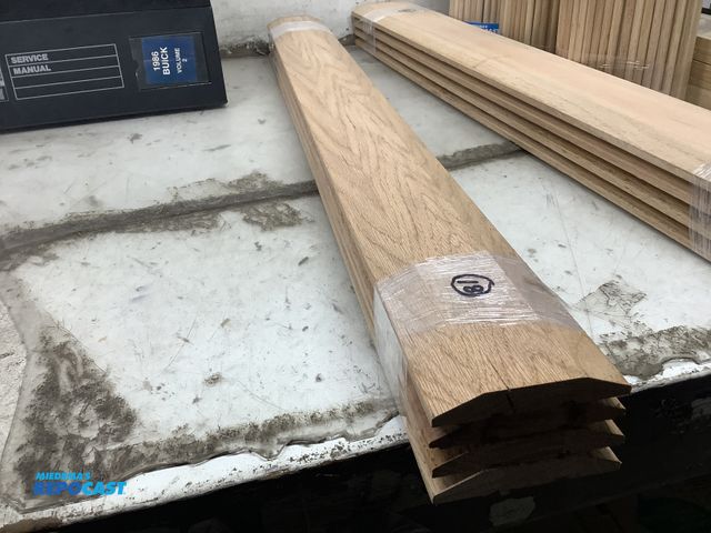 Lot 2-93441 - New Unfinished Red Oak Thresholds, 5/8” x 3 9/16” x 36 3/4”