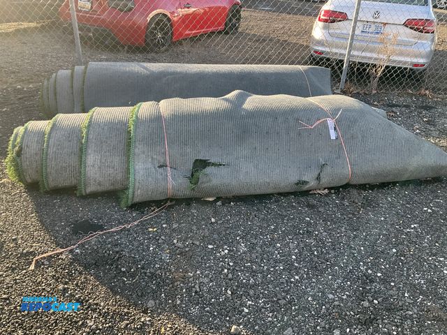 Lot 2-11096 - (2) Rolls of artificial turf from Soccer Field. Each roll approximately 7’x30’ (210 sq ft approx 1.7...