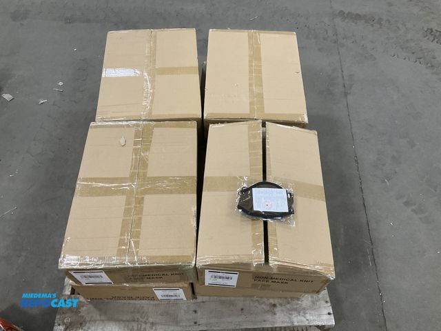 Lot 2-67035 - Lot of (8) cases of 200, Linyi Panarama Garments Co. brand,non medical knit face masks (style 16186,...