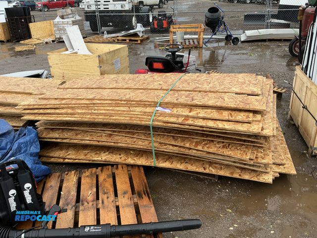 Lot 2-35883 - Skid Lot of Plywood, All around 110” Length, Various Widths from 12” - 60”