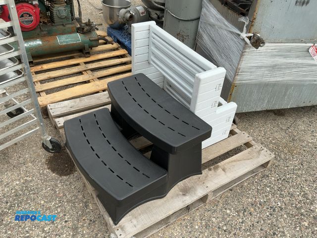 Lot 2-64189 - Skid of (2) Small Plastic 2-Step Stools