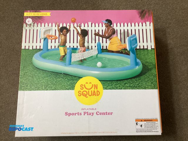 Lot 2-34396 - New Sun Squad Inflatable Sports Play Center. Inflates to approximately 118 inches long by 38 inches ...