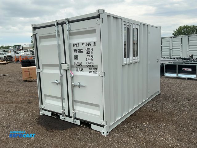 Lot 2-20389 - New 11’ Job Site Storage Container, 133-1/2” long x 80” Wide x 88-1/2” tall overall, Swing Doors on ...