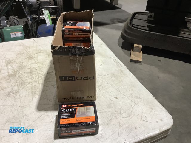 Lot 2-39463 - (9) 1lb Boxes of Grip Rite #6 1 5/8” Drywall Screws, #2 Philips Drive.