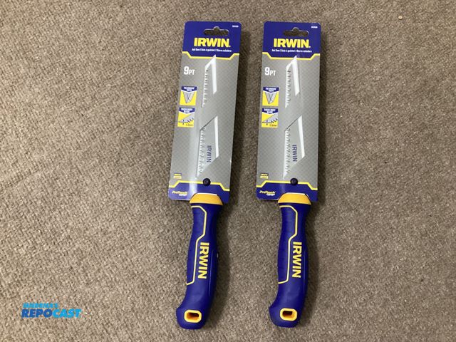 Lot 2-19013 - New Two New Irwin Drywall Jab Saws. Thick body blade, triple ground teeth, for fast cuts on the push...