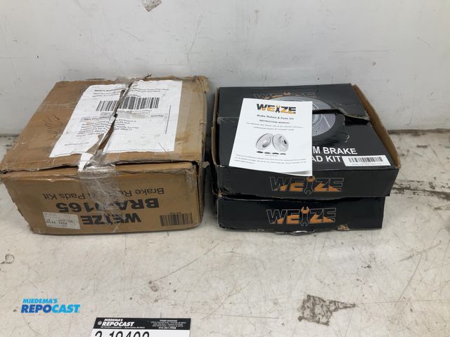 Lot 2-19402 - Set of Front Brake Pads and Rotor kits for 2005-2021 Tacoma and 2003-2009 4Runner, and 2007-2014 FJ ...