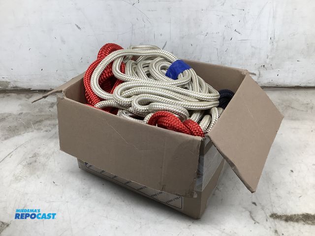 Lot 2-92841 - 5 Double Braid Nylon Rope, multiple colors and lengths including 1/2”x100’, 5/8”x49’, etc