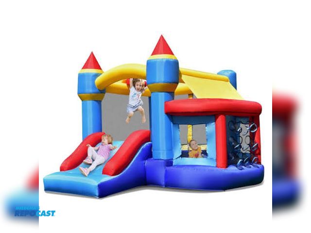 Lot 2-27708 - Blue Inflatable castle model NP11364