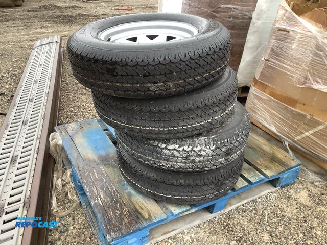 Lot 2-74446 - (4) grand stellar grand loader radial tires for trailers ST205/75R15