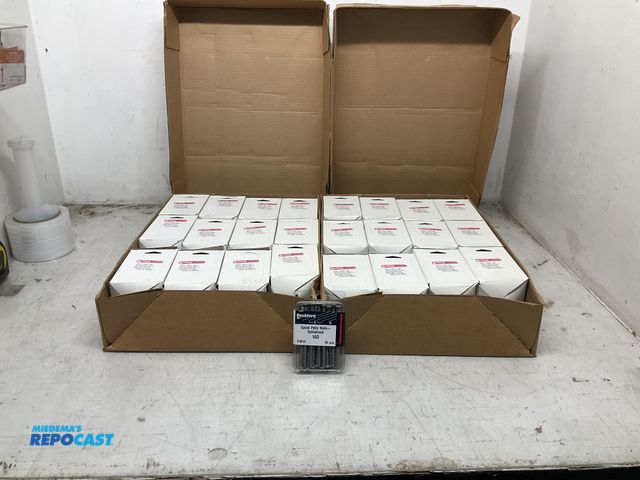 Lot 2-74612 - 2- cases of 16D galvanized spiral nails. 2880 nails total.