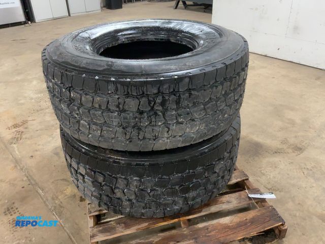 Lot 2-11520 - (2) Goodyear G296 MSA Size 445/65R22.5 Semi Tires, both Dated 2018