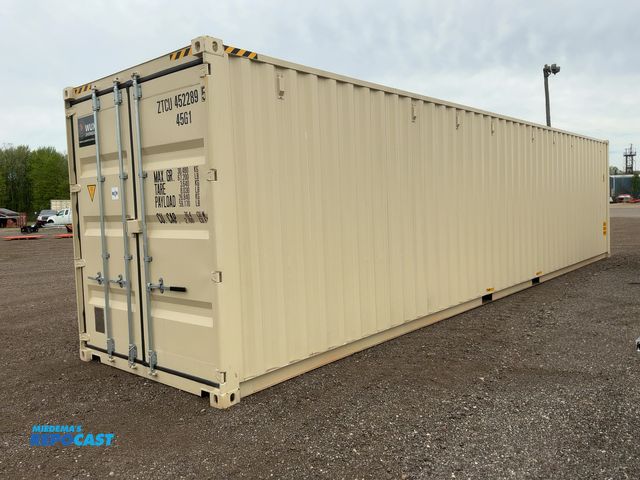 Lot 2-43765 - 2026 40’L x 8’W x 9’ 6”T High Cube Shipping/Ground Container, swing doors on one end, wood deck, d-r...