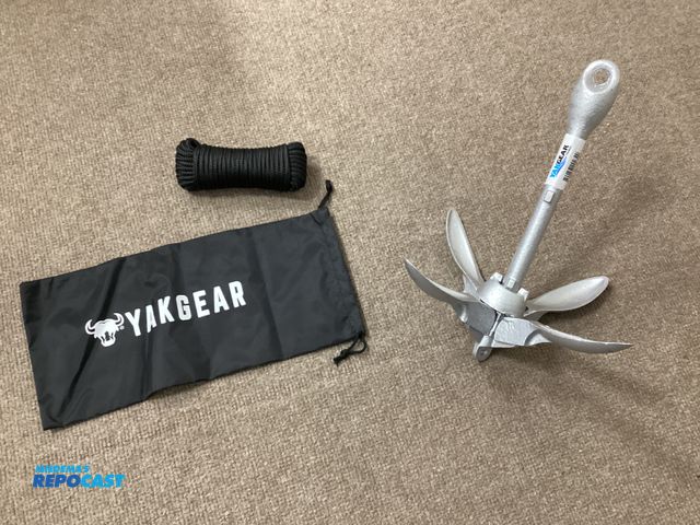 Lot 2-92875 - New YAKGEAR 3lb Grapnel Anchor Kit. 3.3 lb. galvanized steel Grapnel Anchor
Four folding 6" tines fo...