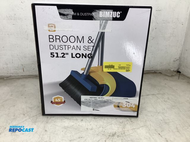 Lot 2-93305 - bimzwc broom and dustpan set