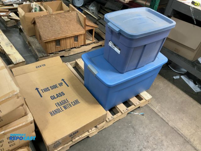 Lot 2-18541 - Skid Lot of Assorted Housewares, Jewelry Displays, and Glass Case
