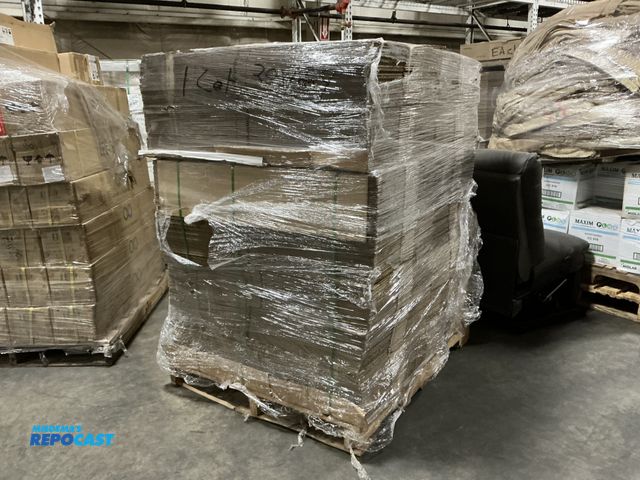 Lot 2-28408 - Skid of Cardboard Boxes, measures 20” x 18” x 4”