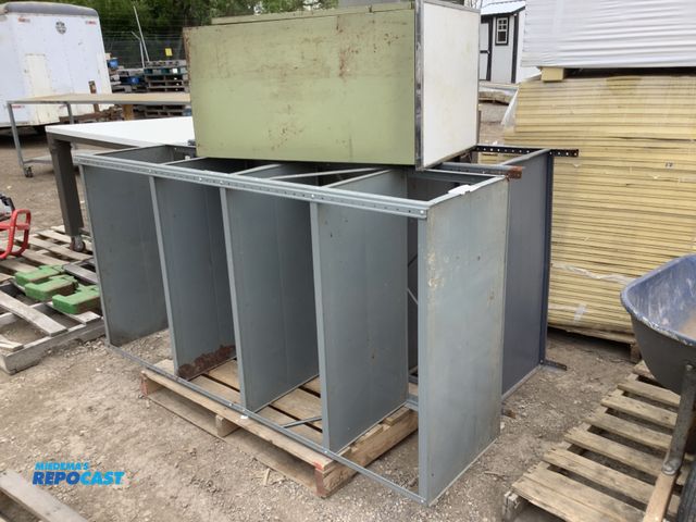 Lot 2-35220 - 2 - Light Duty Shelving units
70 inches tall x 18 inches wide
5 shelves on each unit
1- metal cabine...