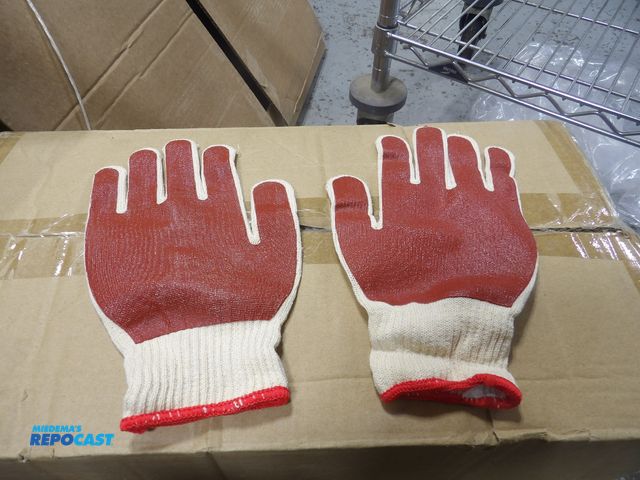 Lot 2-53857 - (144) pairs of general purpose gloves, natural rust