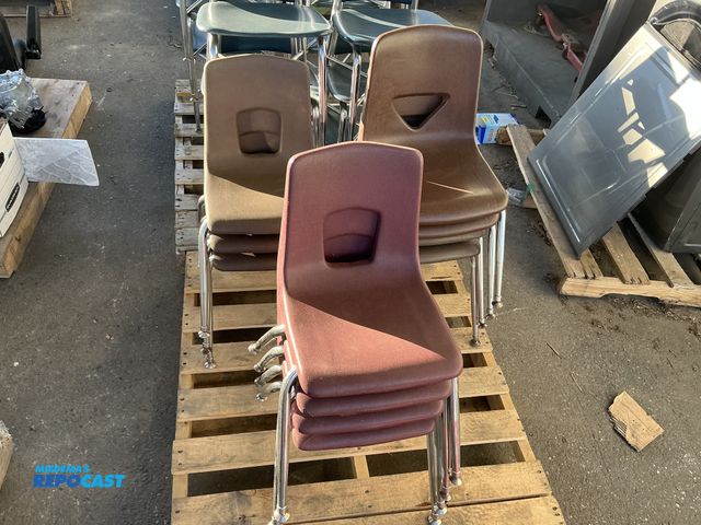 Lot 2-76381 - Skid of (11) Stackable Chairs