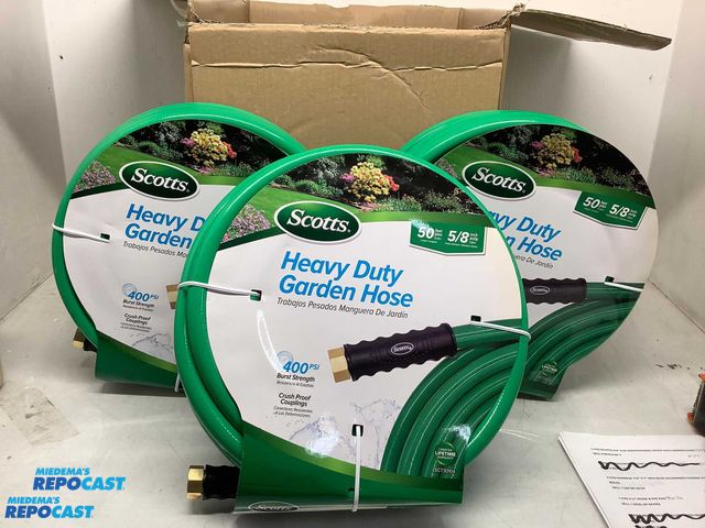 Lot 2-92477 - Lot of (3) Scott’s 5/8” x 50’ professional heavy duty garden hoses, #SCT30104