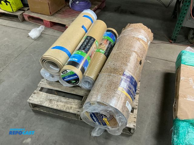 Lot 2-17050 - Skid Lot of (5) Rolls of 75 Sq. Ft. ECF Waterproof Cork Foam Underlayment and (1) Roll of 200 Sq. Ft...