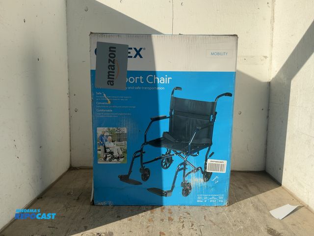 Lot 2-96745 - Carex Transport Chair with Swing-Away Foot Rests.