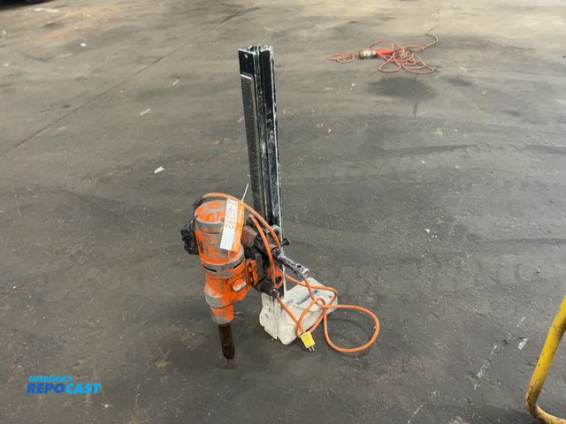 Lot 2-40392 - Weka Core Drill with Stand, 120 volt, missing crank handle for stand, tape around electrical box on ...