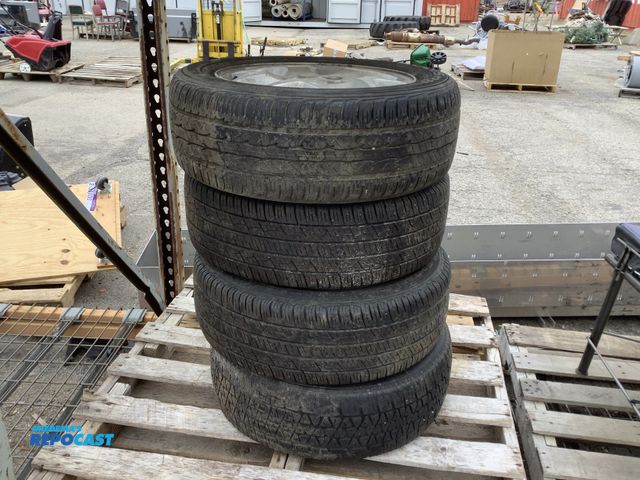 Lot 2-35278 - (4) Assorted 195/60R15 Tires with 5-Lug Rims, including (2) Continental Control Contact Tires, (1) K...