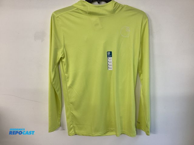 Lot 2-76451 - New Carhartt Force Sun Defender. Lightweight long sleeve hooded logo graphic T-shirt. Fights sweat, ...