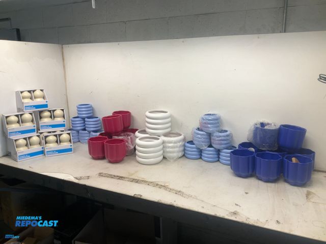 Lot 2-76823 - Skid lot of various Ceramic Bowls and room essentials Bud Vases - some unpictured