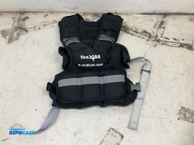 Lot 2-92655 - Yes 4 All 11-20 pound adjustable weighted vest