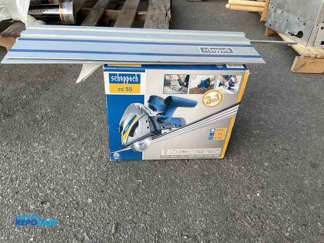 Lot 2-62708 - scheppach C5 55 plunge saw with guide
