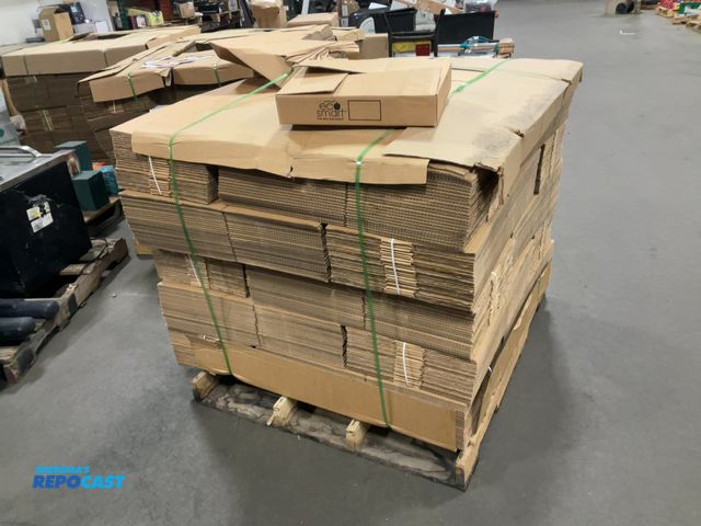 Lot 2-39438 - Lot of (500) cardboard shipping boxes, 16” x 3” x 12”