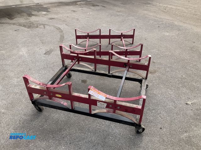 Lot 2-42774 - Northern Industrial drum rack on casters
