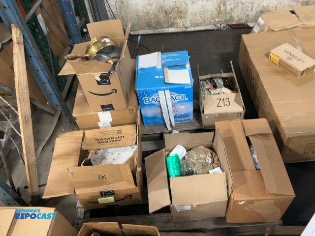 Lot 2-99687 - Skid lot of various glassware and dishes including wine glasses, candle holders, pans, and more