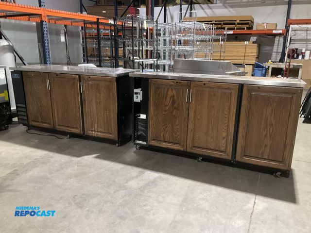 Lot 2-55107 - 2 Arctic Air ABB72 Commercial Refrigerated Cabinets  stainless steel tops, locking wood covered door...