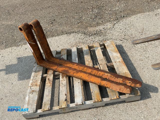 Lot 2-44508 - (2) Used 47-1/2” Long Forks for Telehandler, 2” pin holes, 4” wide