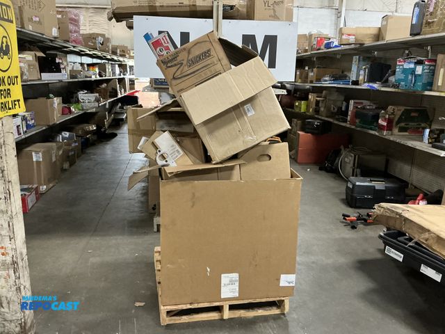 Lot 2-64250 - (2) Boxes of Obsolete Ford Service Stock. FOMOCO Motorcraft NAPA Wix Warn. John Deere 310D Backhoe 8...
