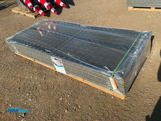 Lot 2-40750 - (15) New SDLANCH Ground Protection Mats, Approx. 41-1/2" wide x 95" long x1/2” thick, diamond plate ...