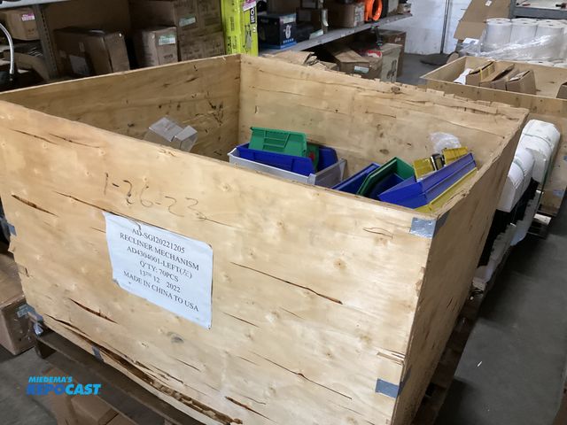 Lot 2-33253 - Plastic Crate full of miscellaneous storage boxes and nail, screw, and bolt boxes some clear some co...