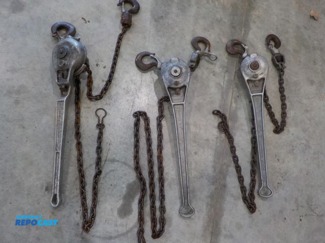 Lot 2-16271 - (3) Com-A-Long chain ratcheting tools, AB Chance