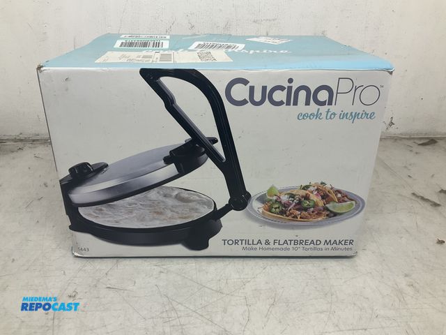 Lot 2-94728 - Cucina Pro Tortilla &amp; Flatbread Maker