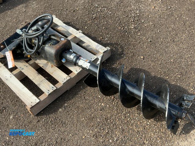 Lot 2-43066 - Toro Hydraulic Auger Mini Skid Steer Attachment with New 12” Auger Bit, 2-9/16” Round Drive, Parker ...
