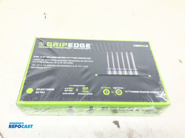 Lot 2-94992 - grip edge  3/8" drive long sae hex bits