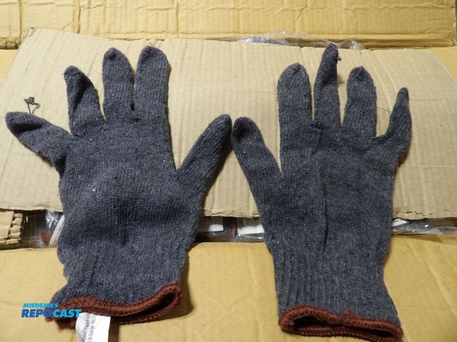 Lot 2-53222 - New lot of (300) condor knit gloves size large, cotton full finger, knit cuff - #60VY33