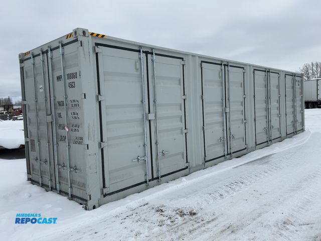 Lot 2-42737 - 2025 40’L x 8’W x 9’ 6”T High Cube Shipping/Ground Container, swing doors on one end and four sets o...