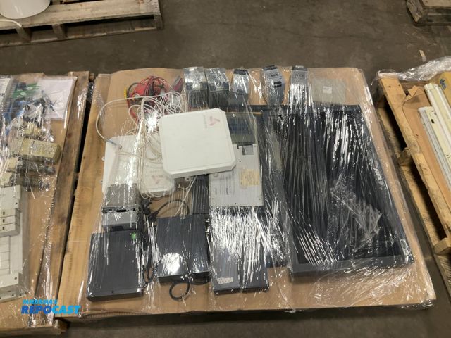 Lot 2-93956 - Skid of assorted industrial electronics